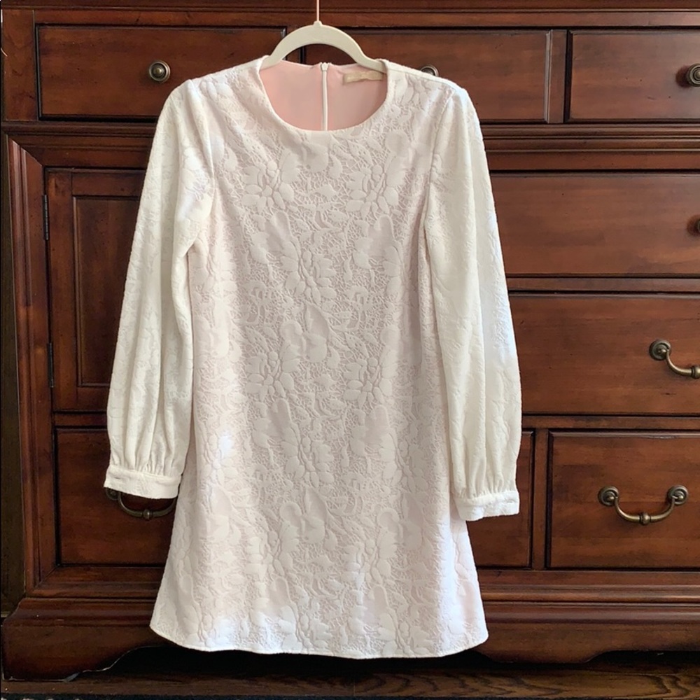 Off white long sleeve dress